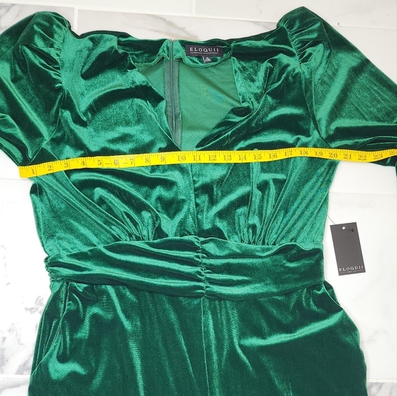 Eloquii velvet jumpsuit - Picture 7 of 11